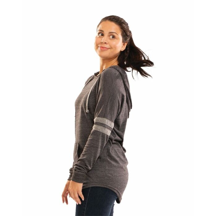 Women's Triblend Hooded Long Sleeve T-Shirt Thumbnail