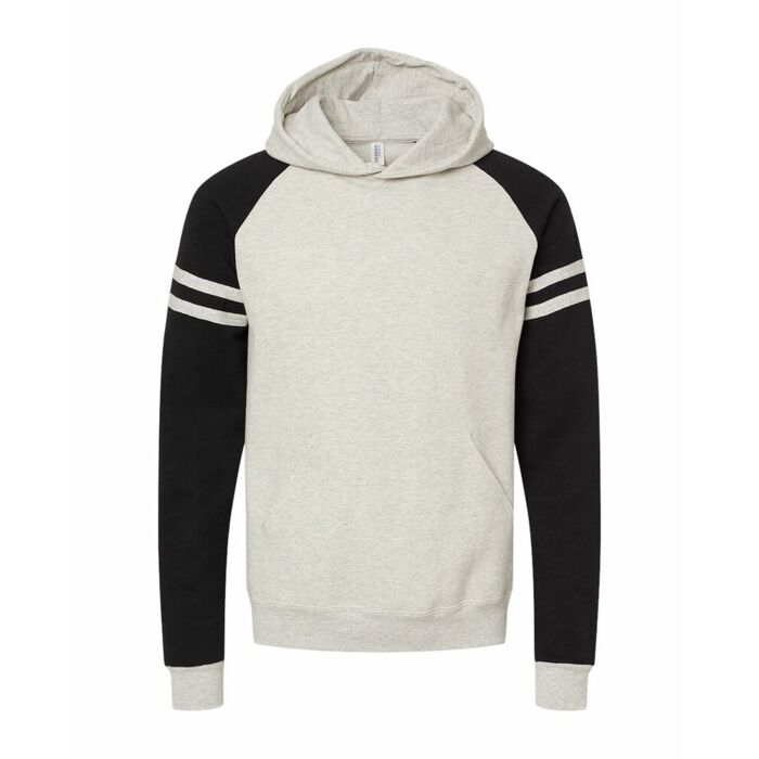 Unisex Nublend® Varsity Colorblocked Raglan Hooded Sweatshirt Thumbnail