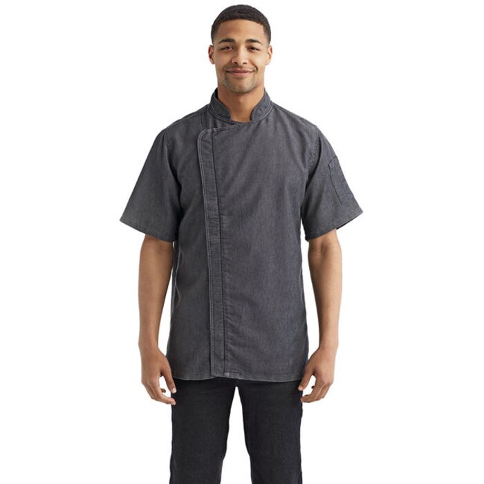 Unisex Zip-Close Short Sleeve Chef's Coat Thumbnail