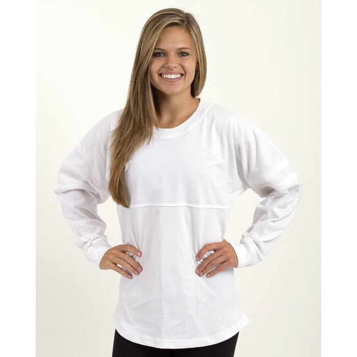 Women's Pom Pom Long Sleeve Jersey T-Shirt Thumbnail