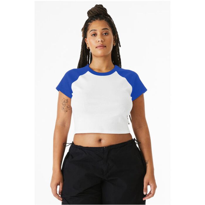 Ladies' Micro Ribbed Raglan Baby T-Shirt Thumbnail