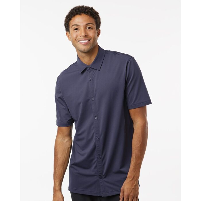 Men's Full Button Down Short Sleeve Shirt Thumbnail