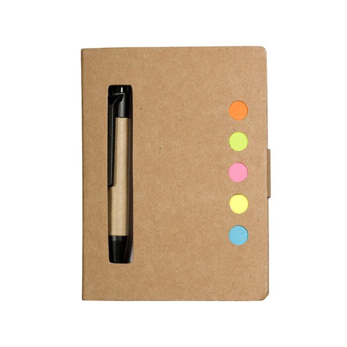 Eco Stowaway Sticky Jotter With Pen Thumbnail