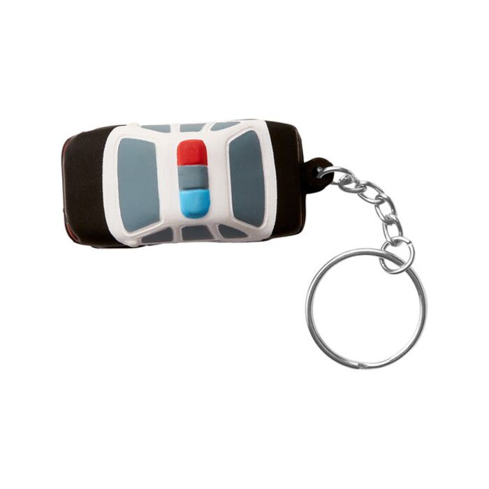 Police Car Shape Stress Ball Keychain Thumbnail