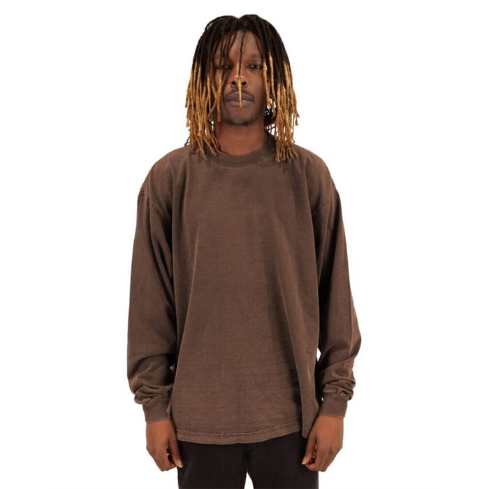 Unisex Max Heavyweight Garment-Dyed Long Sleeve T-Shirt Thumbnail