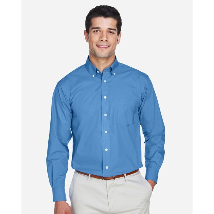 Men's Tall Crown Collection® Broadcloth Woven Dress Shirt Thumbnail