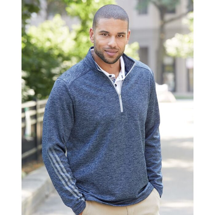 Brushed Terry Heathered Quarter-Zip Pullover Thumbnail