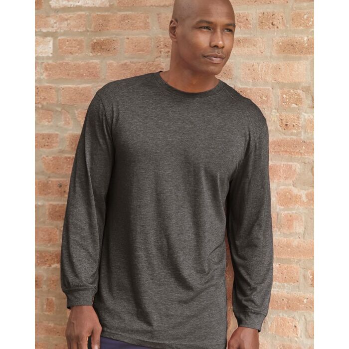 Men's Triblend Performance Long Sleeve T-Shirt Thumbnail
