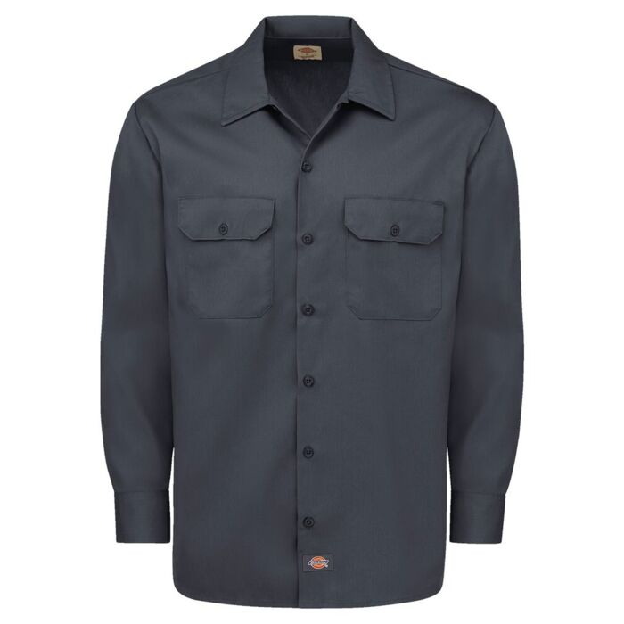 Men's Tall Long Sleeve Work Shirt Thumbnail