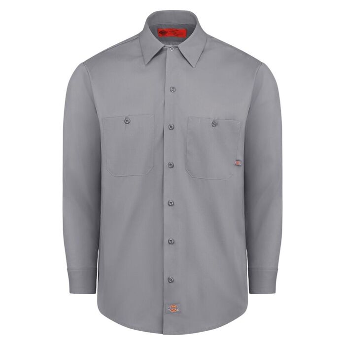 Men's Tall Industrial Long Sleeve Work Shirt Thumbnail